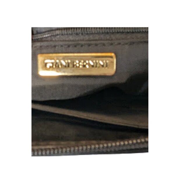 Giani Bernini Black Genuine Leather Satchel Tote Vintage-Era - Picture 12 of 12